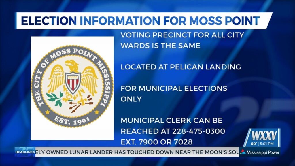 Election Information For Moss Point