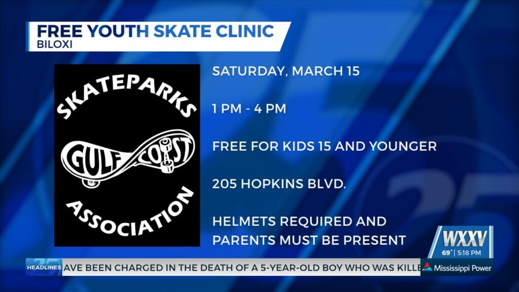 Free Youth Skate Clinic Saturday In Biloxi