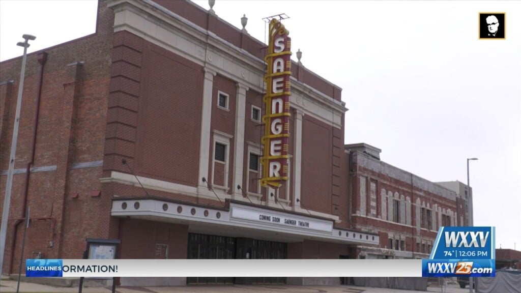 Work Being Done On The Biloxi Saenger Theatre