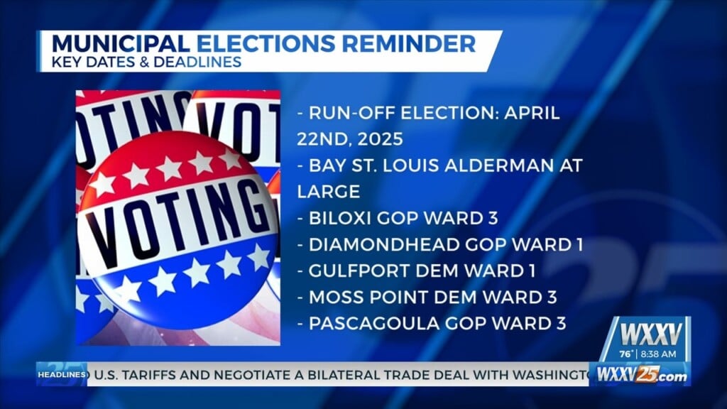 Municipal Primary Runoff Election Reminders