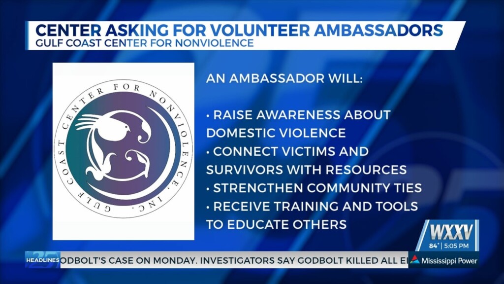 Gulf Coast Center For Nonviolence Looking For Volunteer Ambassadors