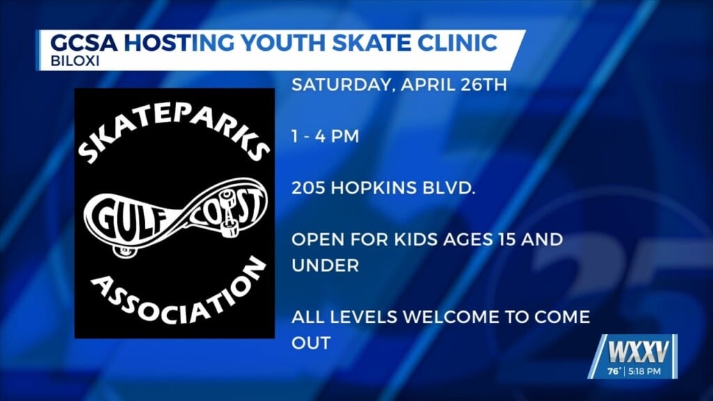 Gulf Coast Skateparks Association Hosting Youth Skate Clinic