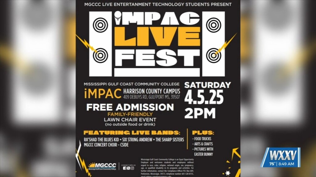 Mgccc’s Live Entertainment Tech Students Holding Impac Live Fest