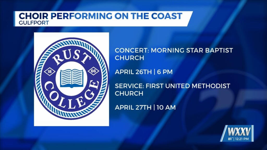 Rust College A Capella Choir Performing On The Coast This Weekend