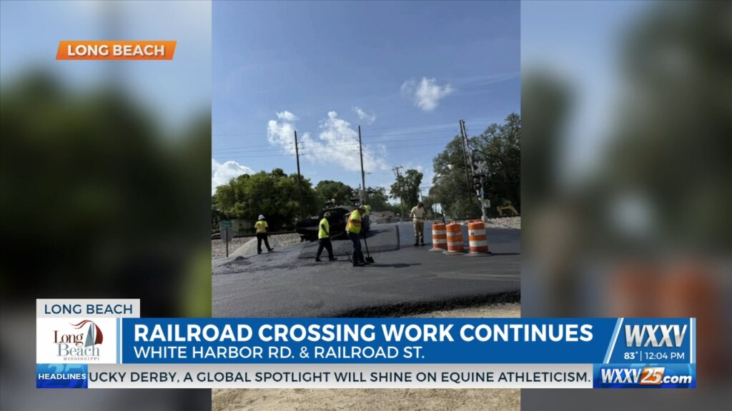 Railroad Crossing Work Continues In Long Beach