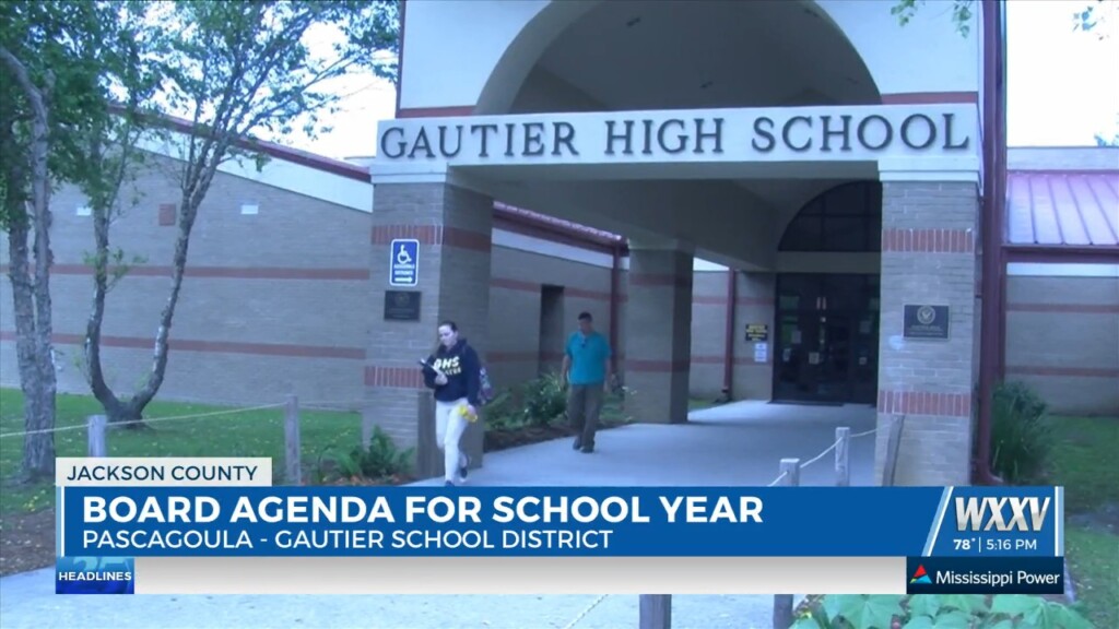 Pascagoula Gautier School District Hosting Board Agenda For School Year