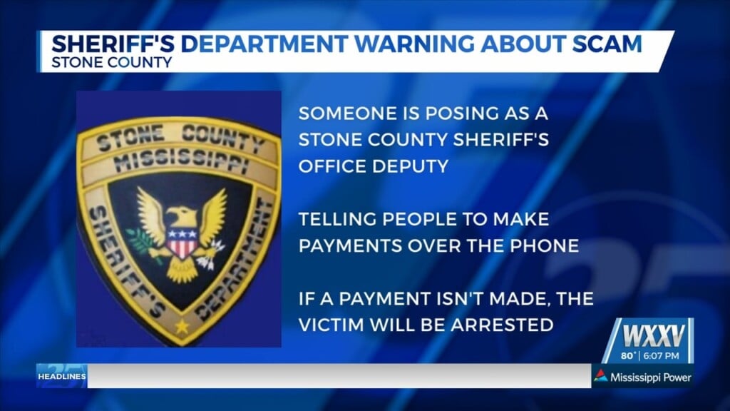 Stone County Sheriff's Department Warning About Scam