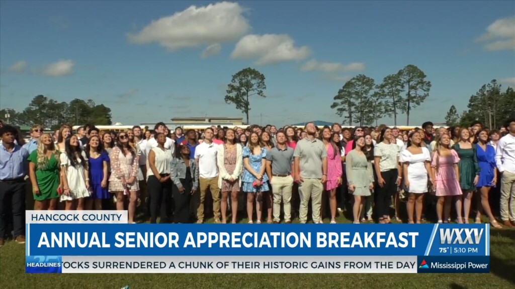 Annual Senior Appreciation Breakfast For Students In Hancock County