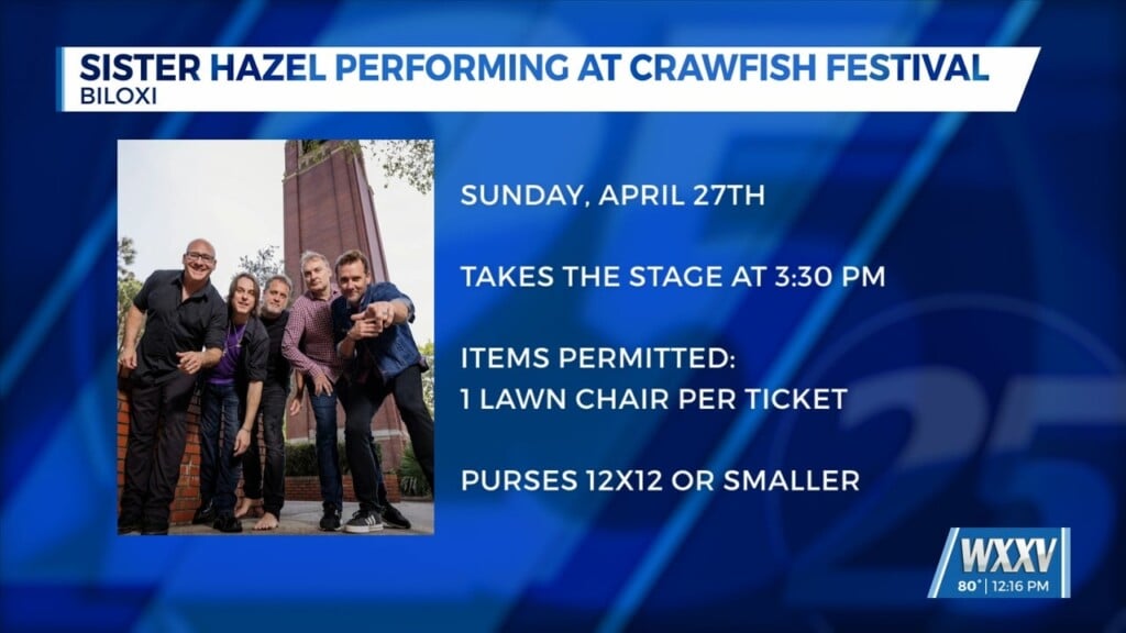 Sister Hazel Set To Perform At Crawfish Music Festival
