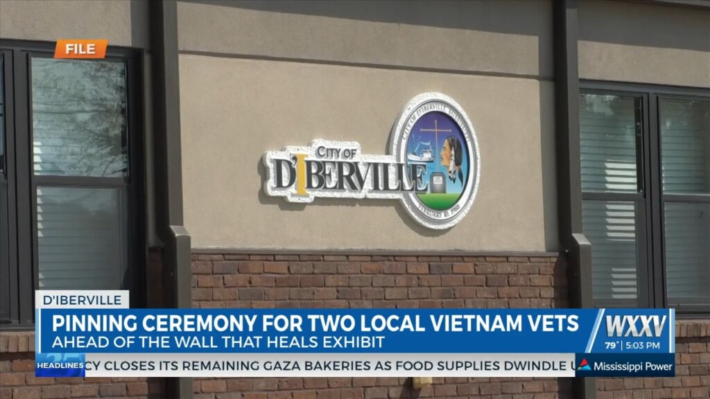 Wxxv News 25’s Lucas Warren Is At A Pinning Ceremony For Local Vietnam Veterans