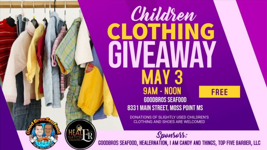 Children Clothing Giveaway Happening This Weekend In Moss Point