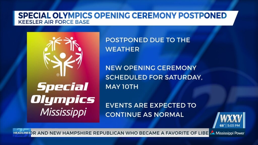Special Olympics Opening Ceremony Postponed