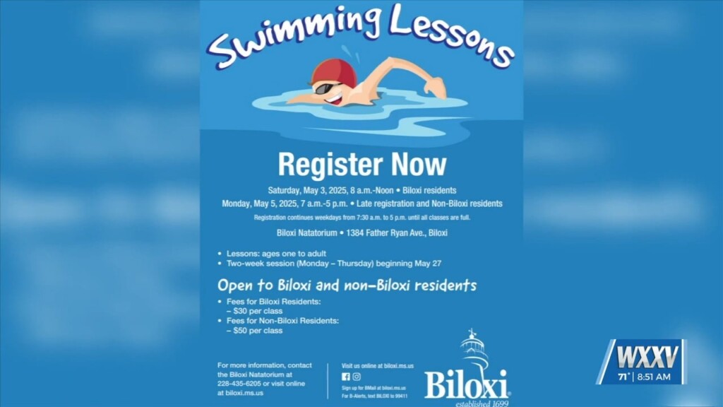 Swim Lessons At Biloxi Natatorium