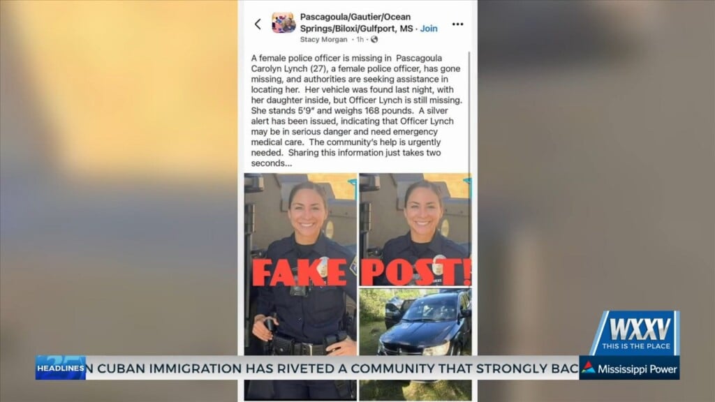 Pascagoula Police Warning Against Social Media Post Claiming Female Officer Is Missing