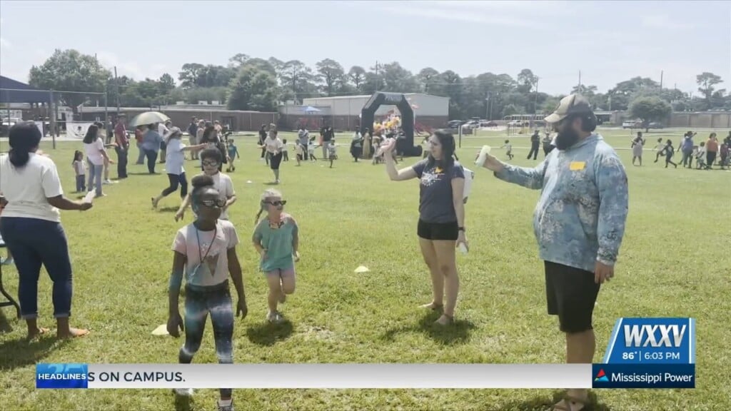 Pass Road Elementary Hosts Inaugural Color Run With Wounded Warrior Project To Teach Students About Service And Gratitude