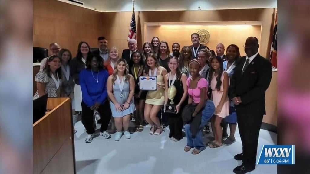 St. Martin Girls Flag Football Team Honored At Board Of Supervisors Meeting