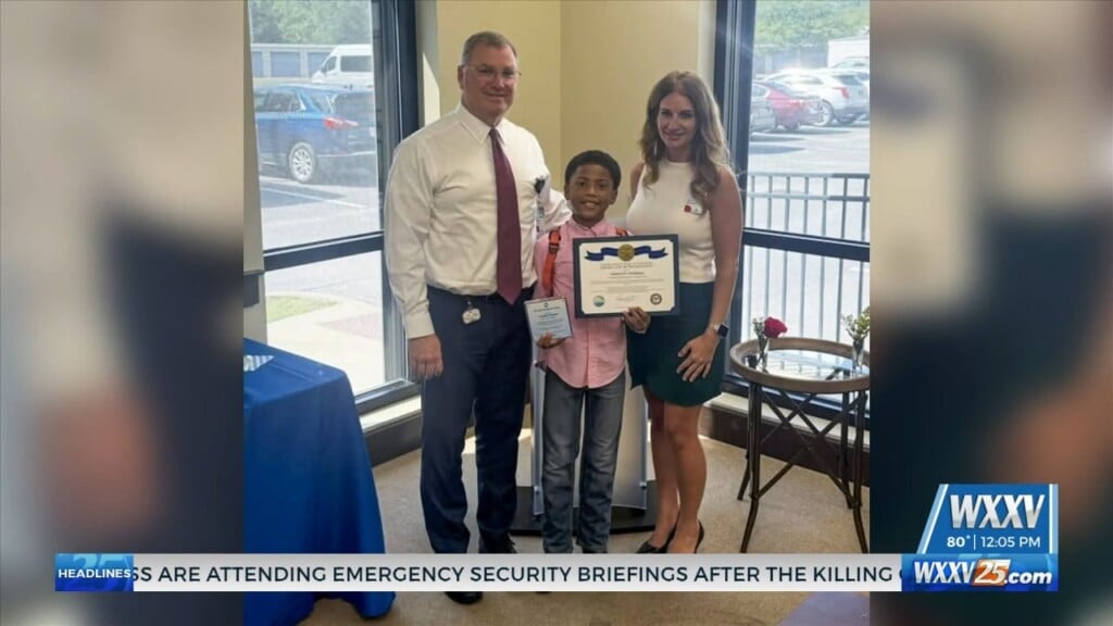 Eleven Year Old Jackson County Boy Honored For Saving Mother