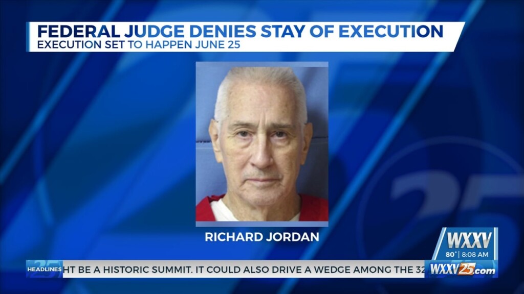 Federal Judge Denies Stay Of Execution For Richard Jordan