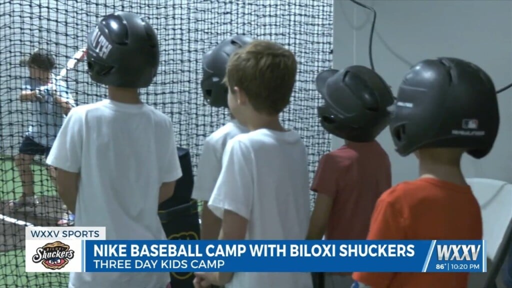 Little Leaguers Got To Live Out Their Major League Dreams At The Biloxi Shucker's Nike Camp!