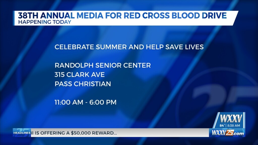 38th Annual Media For Red Cross Blood Drive Kicks Off