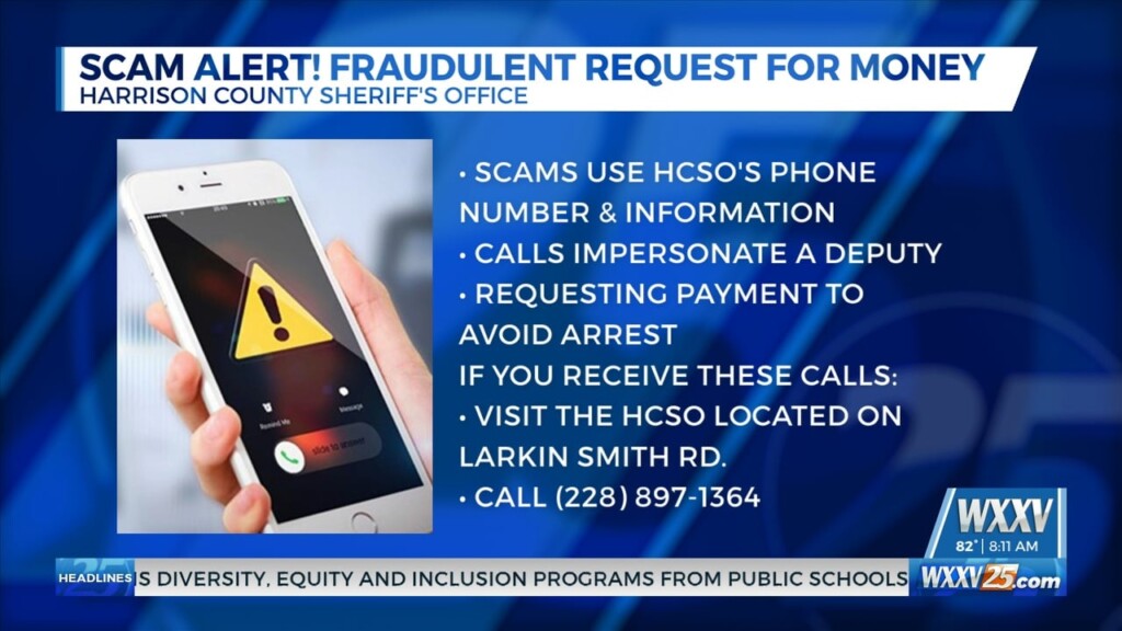 Harrison County Sheriff’s Office Warning Of Scam