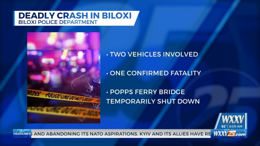 Deadly Crash On Popps Ferry Bridge In Biloxi
