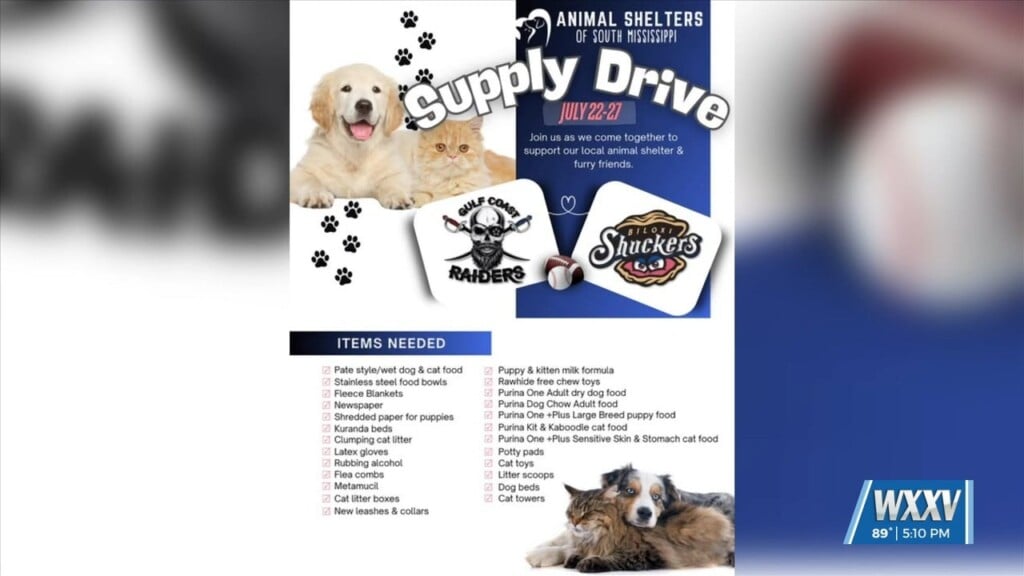 Gulf Coast Raiders Hosting Supply Drive Ahead Of Shuckers Games