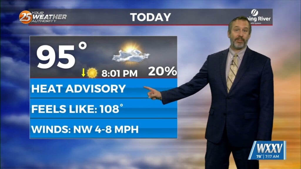 07/15 Ryan's "quite Hot" Tuesday Forecast
