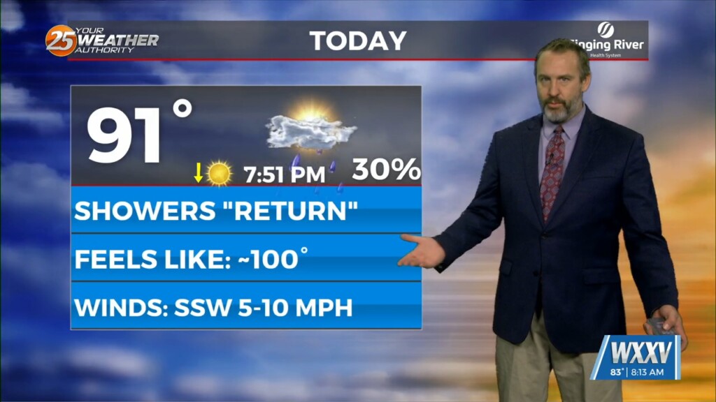 07/07 Ryan's "showers Return" Monday Morning Forecast