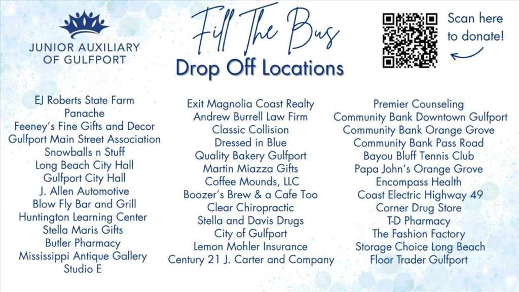 Junior Auxiliary Hosting A Fill The Bus Event Starting Next Week