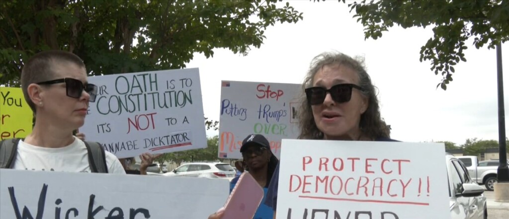 Senator Wicker Met With Protest