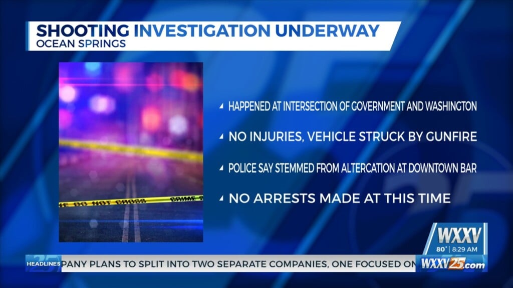 Shooting Investigation Underway In Ocean Springs