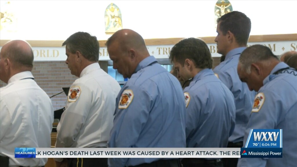 Sacred Heart Catholic Church Holds Mass For First Responders