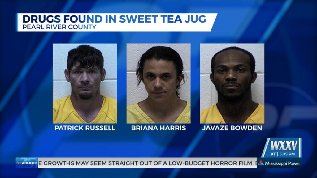 Three Arrested In Pearl River County After Drugs Found In Sweet Tea Jug