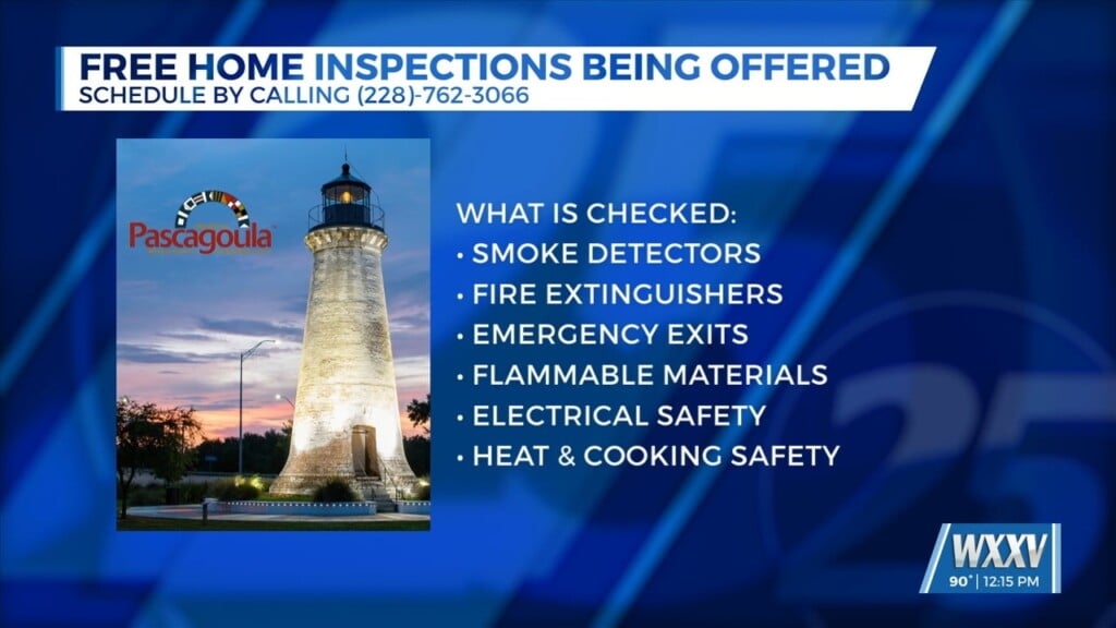 Pascagoula Fire Department Offering Free Home Inspections