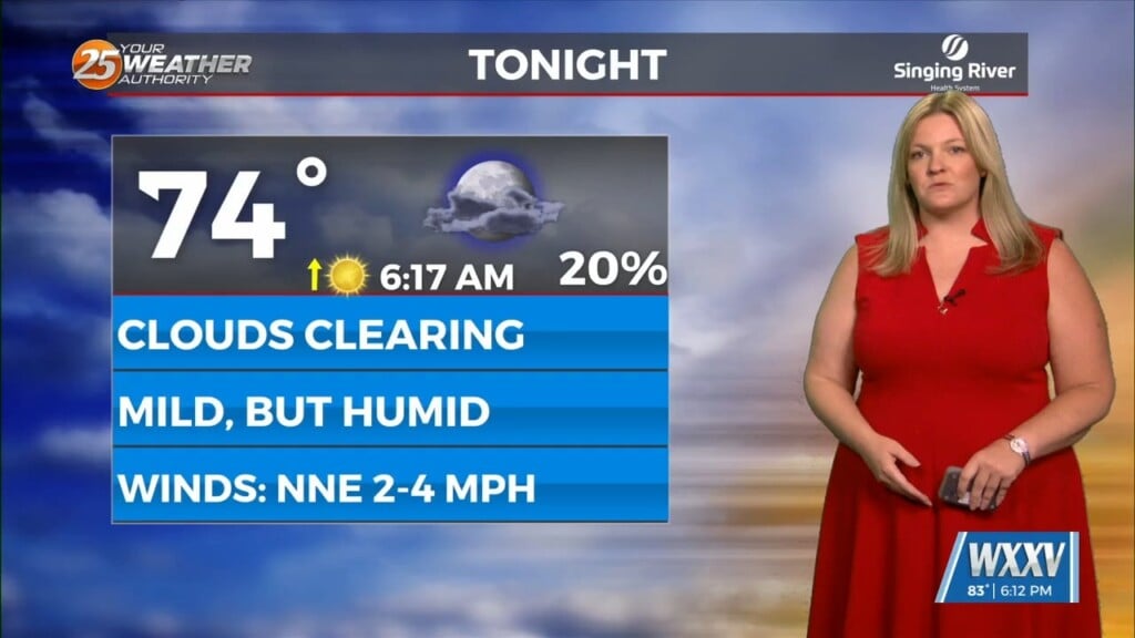 8/7 Sam Lucey's "clearer And Drier" Thursday Evening Forecast