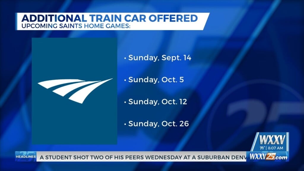 Amtrak Offering Additional Train Cars For Saints Home Games