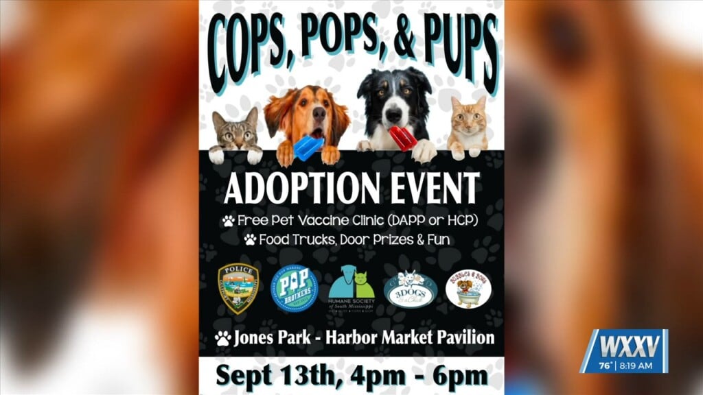 Cops, Pops, And Pups Adoption Event Coming To Jones Park