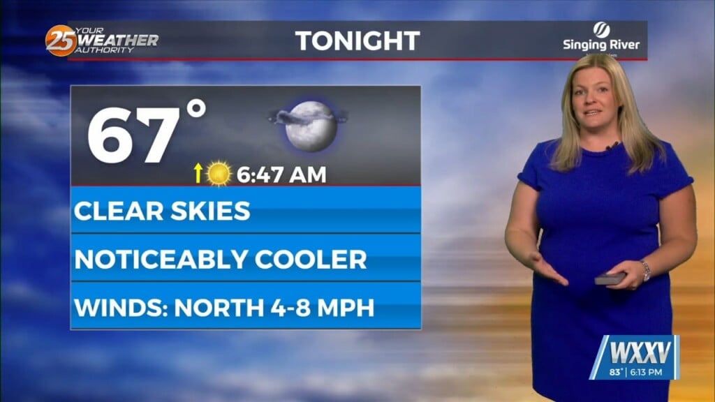9/26 Comfortable Tonight And A Beautiful Weekend Ahead