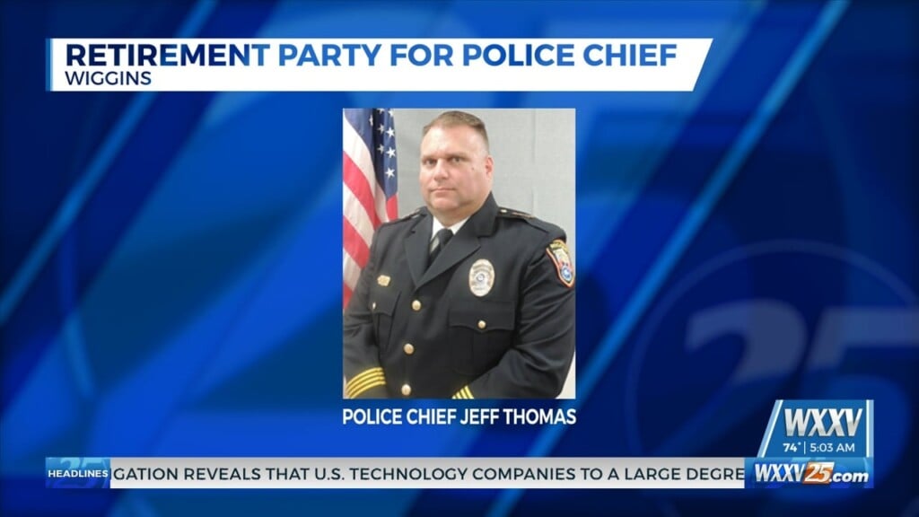Community Invited To Retirement Party For Wiggins Police Chief Jeff Thomas