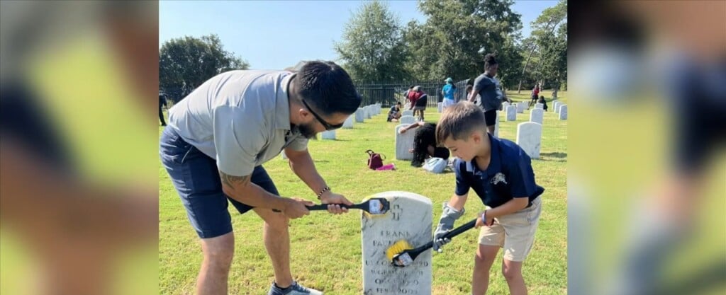 Volunteers Clean Tombstones At Biloxi National Cemetery In Honor Of 9/11