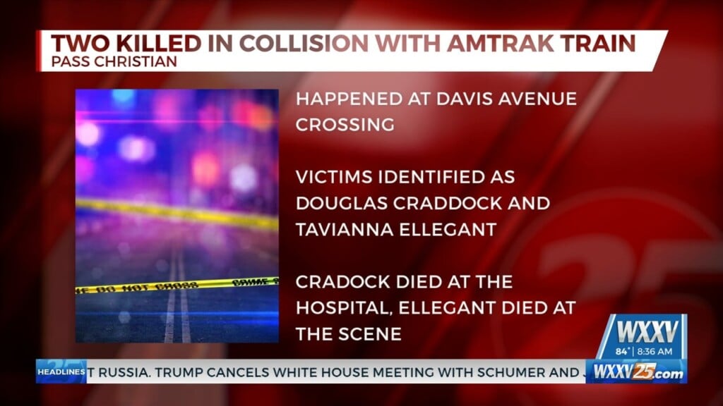 Two Killed In Collision With Amtrak Train In Pass Christian