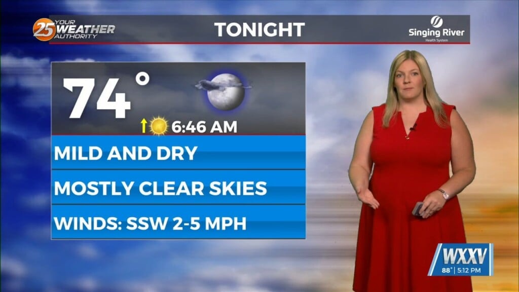 9/23 Warmer Tonight With An Increasing Chance For Rain On Wednesday