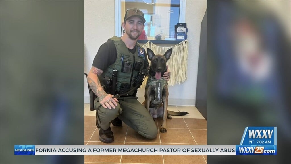 Gautier Police K9 Receives New Body Armor