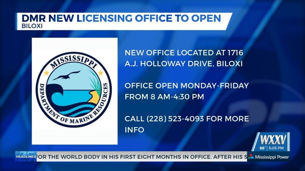 Dmr New Licensing Office To Open In Biloxi