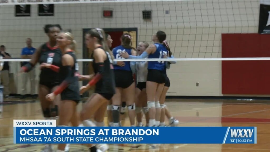 Ocean Springs Volleyball Advances To Mhsaa 7a State Championship With 3 1 Win Over Brandon