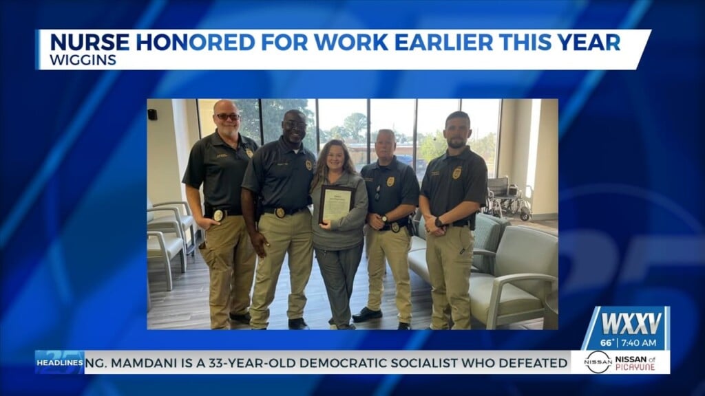 Wiggins Nurse Honored For Work Earlier This Year