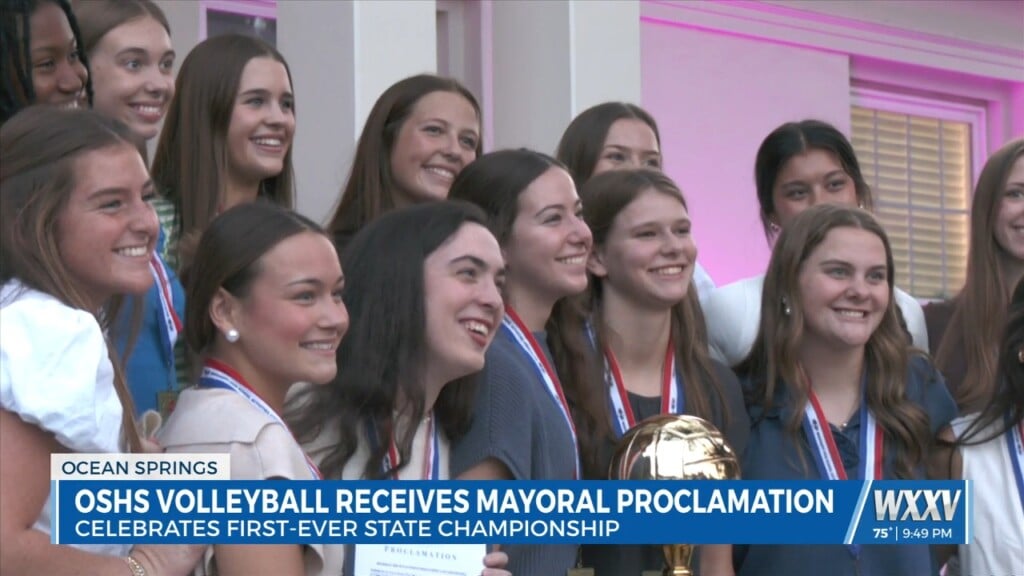 Ocean Springs Volleyball Receives Mayoral Proclamation