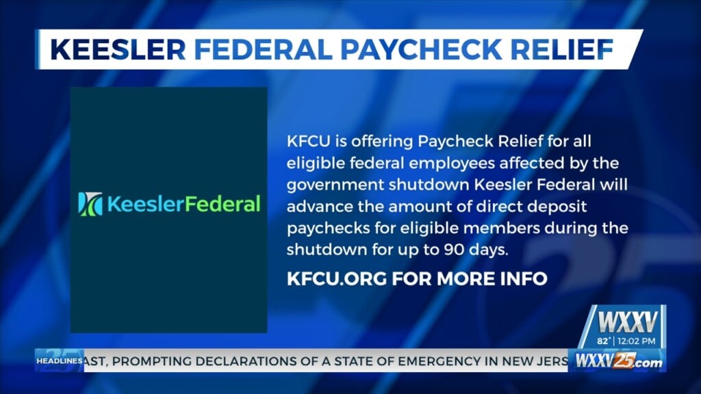 Keesler Federal Credit Union Offering Paycheck Relief For Eligible Federal Employees