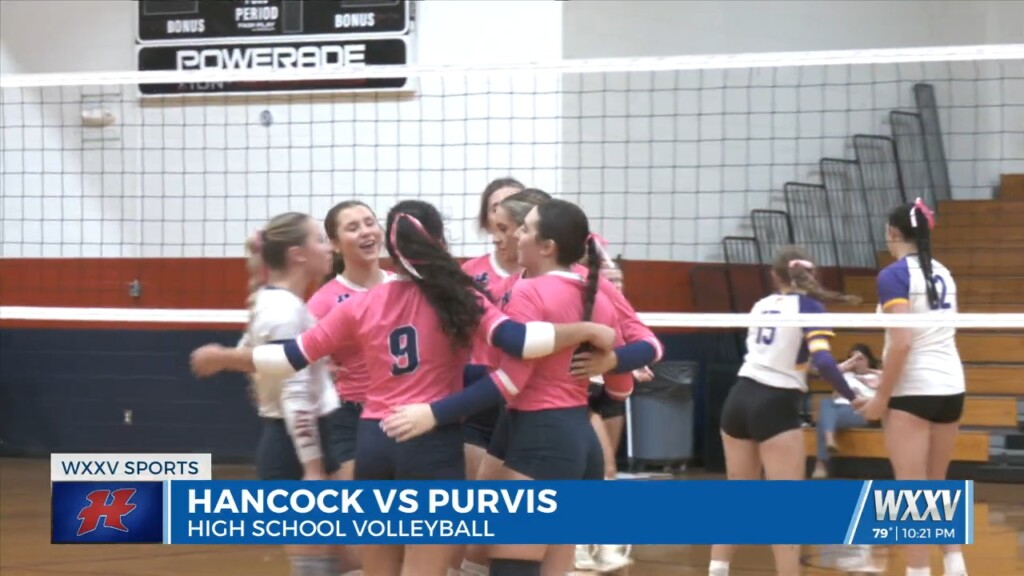 Hancock Wraps Up The Regular Season Defeated Purvis 3 Sets To 2!